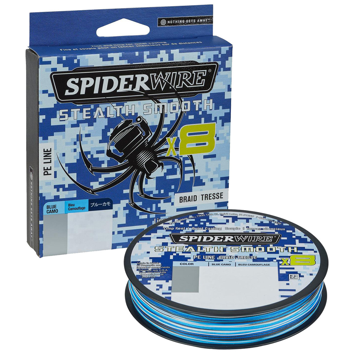 150m SpiderWire Smooth 8 | Blue Camo | 0,13mm - 12,7kg