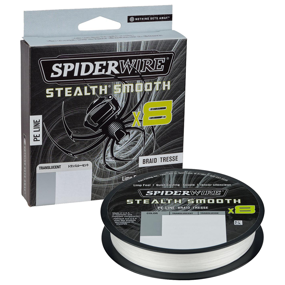 150m SpiderWire Smooth 8 | Translucent | 0,15mm - 16,5kg