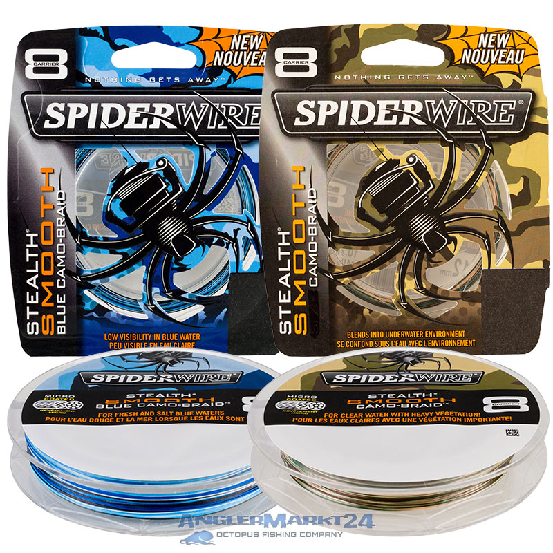 300m "SpiderWire Smooth 8" Camo Blue & Camo Originalspule