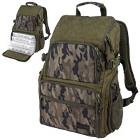 SPRO | Double Camouflage Backpack - Angelrucksack inkl. 4 Boxen